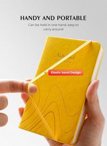 Aisbugur 2 túi A3 Túi máy tính xách tay bìa cứng nhỏ với may ràng buộc 3.7 "x 5.7" Kích thước 320 trang bìa da màu đen - Product Image 5