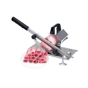 Nueva Máquina Cortadora de Carne Comercial para Uso Doméstico, Totalmente Automática, Portátil, de Acero Inoxidable, con Cinta de Corte, para Carne Picada - Product Image 2