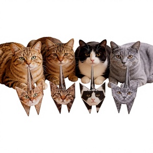 Kit de bricolage pour chats en <span class=keywords><strong>papier</strong></span> origami (50 feuilles) - Vidéo manuelle de <span class=keywords><strong>pliage</strong></span> facile pour les 8-12 ans et adultes - Décoration de bureau amusante - Cadeaux créatifs - Product Image 1