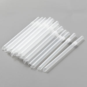 2024 di alta qualità monouso plastica trasparente piegata cannucce PP latte tè vendita calda cannucce - Product Image 1