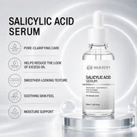 Extrait biologique de Portulaca Oleracea et acide salicylique, sérum liquide pour le visage et le corps avec extrait de noisette - hydratant, apaisant, raffermissant