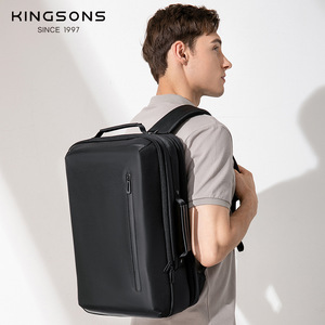 Kingsons Laptop <b>Backpack</b> 15-Inch Business Travel Men's Multi-Functional Computer Bag <b>Black</b> - Product Image 2