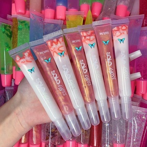 Vendor <span class=keywords><strong>Lipgloss</strong></span> Label Pribadi Pink Glossy Vegan Clear Plumping Shimmer Pink <span class=keywords><strong>Lipgloss</strong></span> - Product Image 2