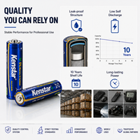Pilas Alcalinas AA Ultra de 1.5V Baterías LR6 LR03 de 3000mAh Suministro al por Mayor de Fábrica OEM/ODM con Certificado CE KC