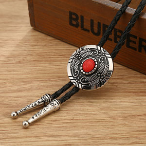 Corbata Bolo Vaquera Occidental Premium con Decoración Metálica Exquisita, Cómoda y Ajustable, Ideal para Trajes de Negocios y Casuales - Product Image 1