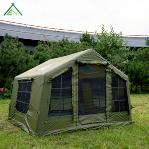 Carpa Inflable Impermeable Verde Oliva de 8 m², Casa de Campaña para 4 Estaciones, para 2-3 Personas, con un Dormitorio y Sala de Estar, para Viajes Familiares - Product Image 6