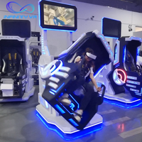 Simulateur de jeu VR 9D à rotation 360 degrés, machine dynamique, station de jeu VR, simulateur de réalité virtuelle, chaise VR 9D, centre de jeux