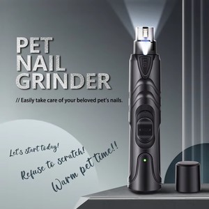 Broyeur d'ongles <span class=keywords><strong>pour</strong></span> animaux de compagnie rechargeable par USB à lumière LED <span class=keywords><strong>pour</strong></span> chiens chats à faible bruit Broyeur d'ongles d'orteil en acier inoxydable à 2 vitesses - Product Image 2