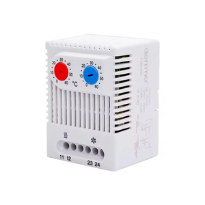 Termostato Mecánico de 35 mm para Montaje en Riel DIN 0-60 ° Regulador de Temperatura Ajustable con Certificación CE para Cajas de Control - Product Image 4