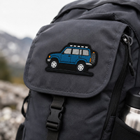 Écussons brodés personnalisés en 3D pour club tout-terrain, badge d'identité 4x4 certifié OEKO-TEX