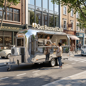 Etodevice Food Truck, Remolque de Comida, Carrito de Comida, Caravana Móvil con Equipamiento en Venta - Product Image 1