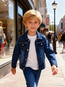Ensemble de vêtements pour garçons, modèle YQ003, 11,85 $, 6-12 ans, 2 pièces, 2 couleurs. - Product Image 4