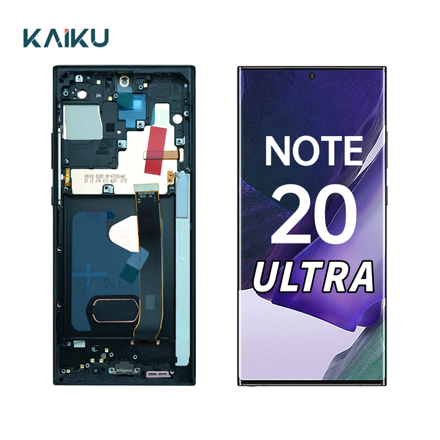 Kaiku Lcd for Samsung Note 20 Ultra Screen Replacement Amoled Mobile 5g Phone Original for Samsung Note 20 Ultra Screen