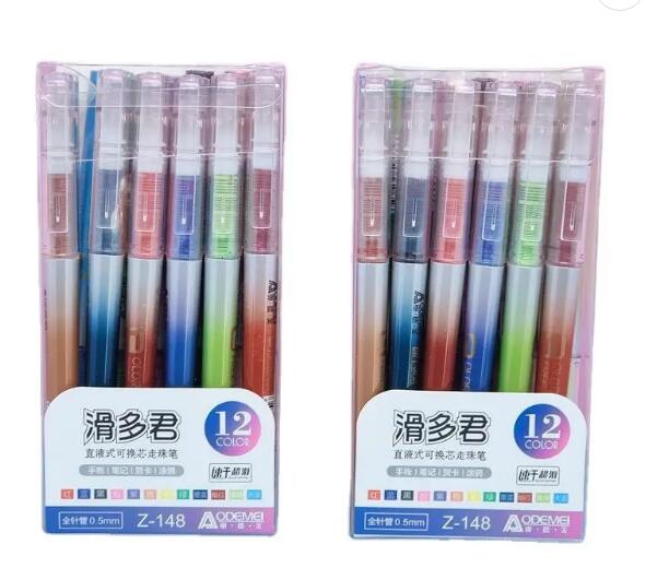 Penne Gel Retrattili Silent Click 0,7 Mm - Inchiostro Nero A Asciugatura Rapida, Confezione Da 8 Per Scrittura Fluida