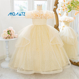 Abito <span class=keywords><strong>da</strong></span> Principessa Formale per Bambine MQATZ con Paillettes e Ricami Floreali per Compleanni e Matrimoni, Taglia Personalizzata ODM per Feste per Bambini - Product Image 5