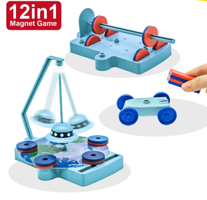 Nuovo arrivo hot science lab toy 12 in 1 magnet science game STEM <span class=keywords><strong>gioco</strong></span> educativo per bambini - Product Image 2
