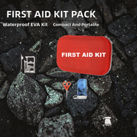 Trousse de premiers secours complète, best-seller, compacte, légère, durable, étanche, en EVA rigide, 1L, pour la randonnée, les voyages, la voiture