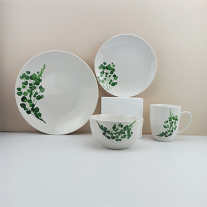 Fourniture d'usine 20pcs ensemble de dîner de luxe <span class=keywords><strong>en</strong></span> <span class=keywords><strong>porcelaine</strong></span>/ensembles d'assiettes <span class=keywords><strong>Service</strong></span> pour 4 - Product Image 2