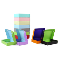 Cajas de embalaje impresas personalizadas a prueba de agua Caja de envío de papel de regalo rosa de cartón corrugado reciclable para negocios
