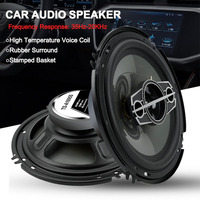 Altavoces Coaxiales para Auto de Alta Potencia, 4"/5"/6"/6x9", 220W, 4Ω, Sistema Estéreo Universal de Rango Completo con Borde de Goma