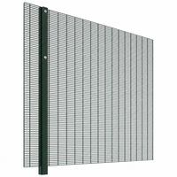 Clôture anti-escalade haute sécurité 358, panneau de grillage soudé 76,2x12,7 mm, protection périmétrique anti-coupure avec poteau en Y