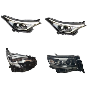 Feux avant LED pour Toyota IZOA <span class=keywords><strong>C</strong></span>-<span class=keywords><strong>HR</strong></span> 2018/19, conduite nocturne claire, cadre <span class=keywords><strong>noir</strong></span>, phares hauts, ensemble de 21 pièces - Product Image 1