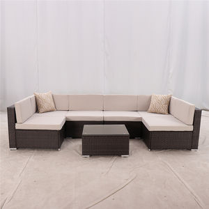 Youya Elegant Tray <strong>Chair</strong> <strong>and</strong> Set Patio <strong>Garden</strong> Furniture Rattan <strong>Round</strong> <strong>Table</strong> <strong>Seater</strong> with <strong>6</strong> Seaters - Product Image 1