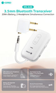 <span class=keywords><strong>Émetteur</strong></span>-<span class=keywords><strong>récepteur</strong></span> sans fil COTECI BT, adaptateur audio pour voyage en avion, <span class=keywords><strong>émetteur</strong></span>-<span class=keywords><strong>récepteur</strong></span> BT 3,5 mm pour <span class=keywords><strong>TV</strong></span>, haut-parleurs de voiture, casque - Product Image 2