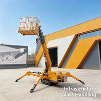 Mini-grue araignée électrique à faibles émissions, fiable, pour les entreprises de location de matériel de construction