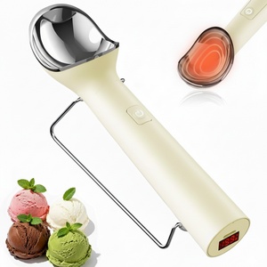 Cuillère à glace chauffante avec interrupteur marche/arrêt, cuillère à glace électrique rechargeable avec support, étanche IP67, température maximale de 158 degrés ℉ - Product Image 1