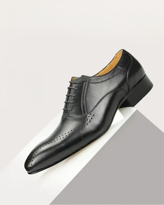 Chaussures habillées en cuir véritable pour hommes, personnalisables, grandes tailles 39-50, chaussures décontractées pour affaires, chaussures de mariage gravées - Product Image 4