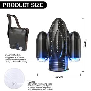 เครื่องสั่นกระตุ้นเครื่องนวดอวัยวะเพศชายใหม่10โหมดกระตุ้นกระตุ้นเครื่องสั่นกระตุ้นการมีเพศสัมพันธ์สำหรับผู้ชาย - Product Image 6
