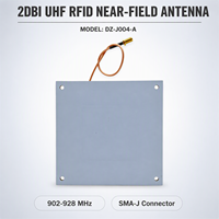 Antenne RFID UHF à polarisation circulaire, gain RFID 2dBi, 902-928 MHz, antenne de lecteur DZ-J004-A