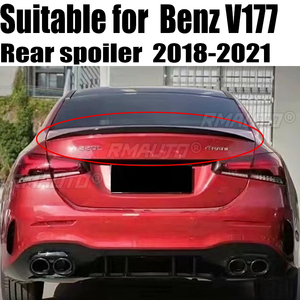 Alerón Trasero Estilo A@M-G para Mercedes Benz Clase A V177 Sedán A180 A200 A250, 2018 2019 2020 2021, Negro - Product Image 1