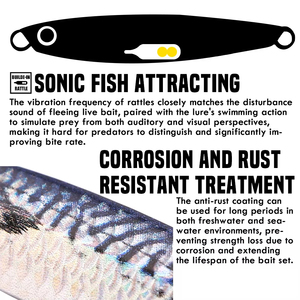 B&U JT52 40g 60g 80g Jig in Metallo Affondante con Sonaglio Sonico Integrato per Acqua Salata e Dolce, <span class=keywords><strong>Esca</strong></span> Artificiale per Spigola, Luccio, Snapper, Tonno - Product Image 5