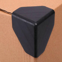 35/50/60/80/87mm noir plastique coin protecteur papier Carton emballage Anti-collision matériel livraison Express bord protecteur