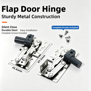 Engsel Pintu Lipat 45 Derajat dengan Peredam untuk Kabinet Wastafel, Rak Sepatu, Perlengkapan Perabot - Product Image 1