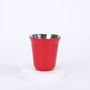 Vasos de Acero Inoxidable de 80 ml y 160 ml, Vasos de Doble Pared con Aislamiento al Vacío para Espresso, Accesorios para Máquinas de Espresso, Mini Taza - Product Image 3