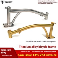 Cadre en alliage de titane CG pour vélo pliant Brompton 16 pouces 20 pouces 1,5 / 2 mm d'épaisseur Poutre métallique