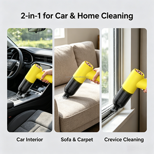 Mini <span class=keywords><strong>aspirateur</strong></span> portable pour voiture - Rechargeable, aspiration 5000Pa, 45W, Type-C, 2600mAh - Product Image 4