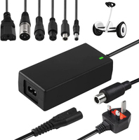 Chargeur rapide pour trottinette électrique 54,6V 2A 3A universel 13S 48V pour batterie lithium avec protection OTP et OVP, 6 prises de charge