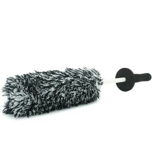 Cepillo <span class=keywords><strong>de</strong></span> microfibra blanco y negro <span class=keywords><strong>de</strong></span> gran venta para ruedas y neumáticos, <span class=keywords><strong>de</strong></span> largo alcance, alta absorción, reutilizable, para lavado <span class=keywords><strong>de</strong></span> coches y muebles. - Product Image 1