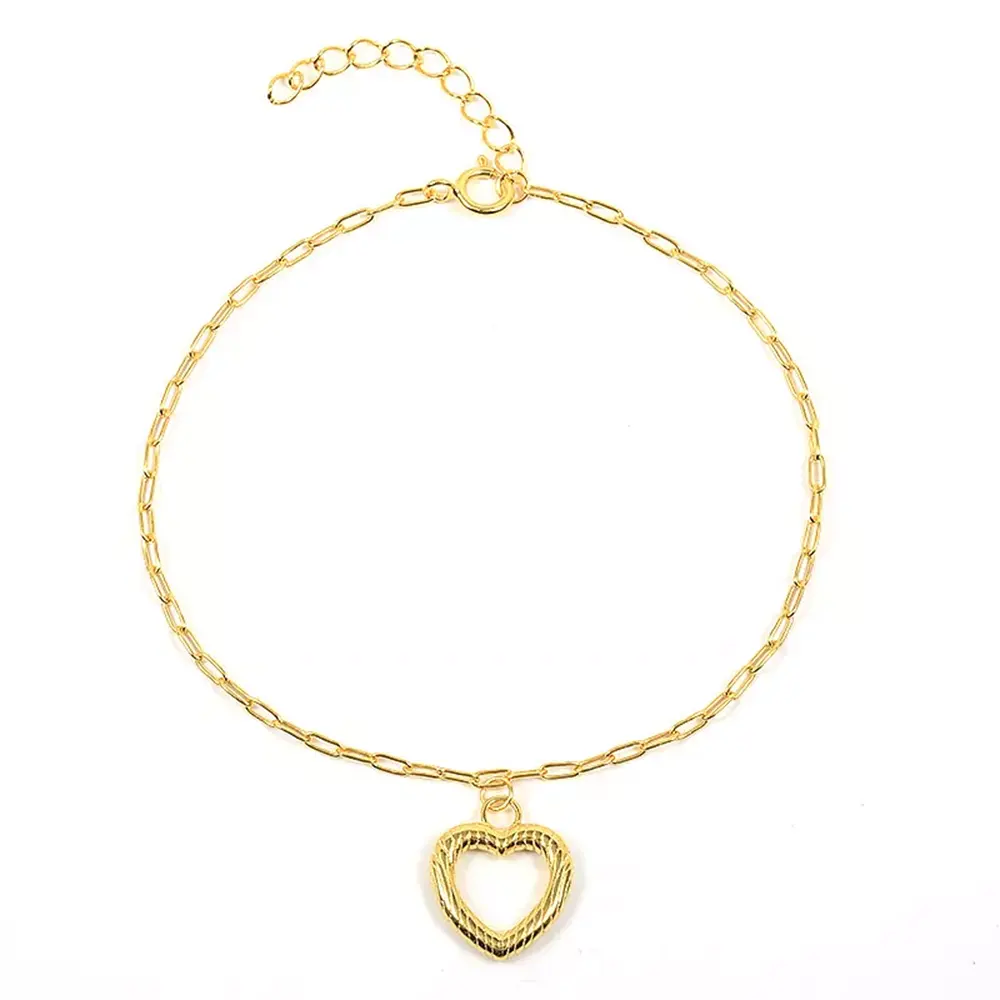 OEM 925 Sterling Silber 18 Karat vergoldet Schmuck Herz Liebhaber Armband Designer Charms für Armbänder Paar Armband für Frauen