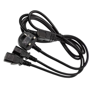 Cordon d'alimentation CA pour ordinateur portable britannique personnalisable, avec longueurs de câble allant de 0,5 m à 10 m, prenant en charge des courants de 3 A à 13 A - Product Image 4