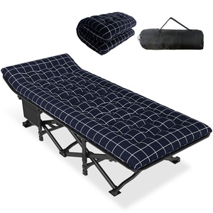<span class=keywords><strong>Lit</strong></span> pliant portable confortable en acier métallique en forme de X pour l'intérieur et l'extérieur, <span class=keywords><strong>lit</strong></span> de camping pour adultes avec coussin - Product Image 6