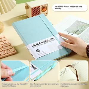 Customized PU Color Hard Shell Business Office A5 <b>Notebook</b> with Strap Student Diary Gift - Product Image 6
