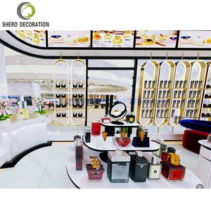 Vitrine de magasin de parfums élégante, design de mobilier de boutique de cosmétiques de haute qualité pour femmes avec armoire de magasin de parfums en bois - Product Image 5