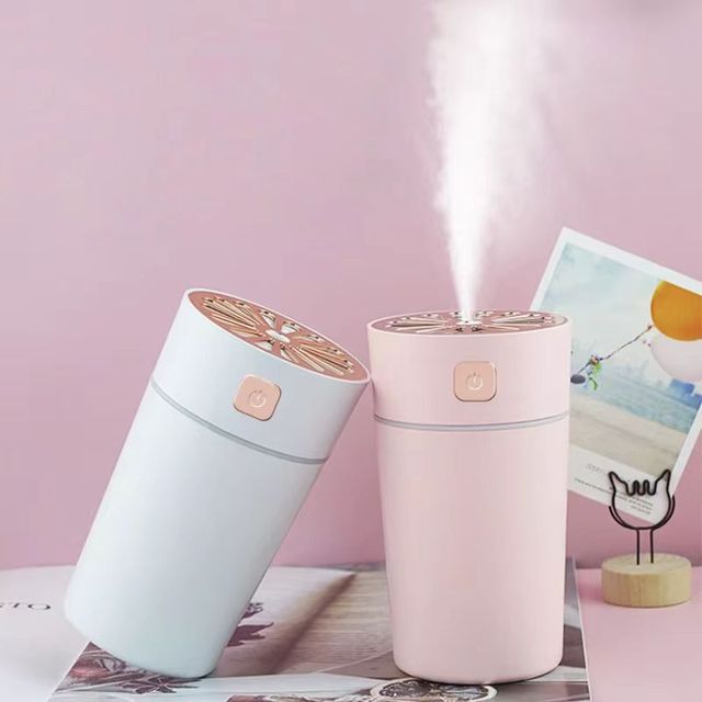 YS Portable 280ML USB Air Humidifier with LED Light Rechargeable Battery Ultrasonic Car Mini Air Humidifier for Home and Hotel