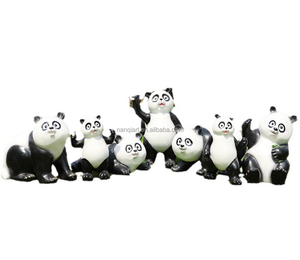 Statua di Panda Realistica a Grandezza Naturale in Resina di Alta Qualità, Artigianale e Personalizzata per Giardino - Product Image 2