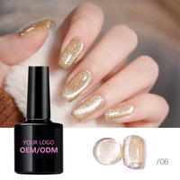 Vernis Gel UV/LED Effet Œil de Chat Marque Propre Sans HEMA Magnétique Fournitures Professionnelles pour Ongles